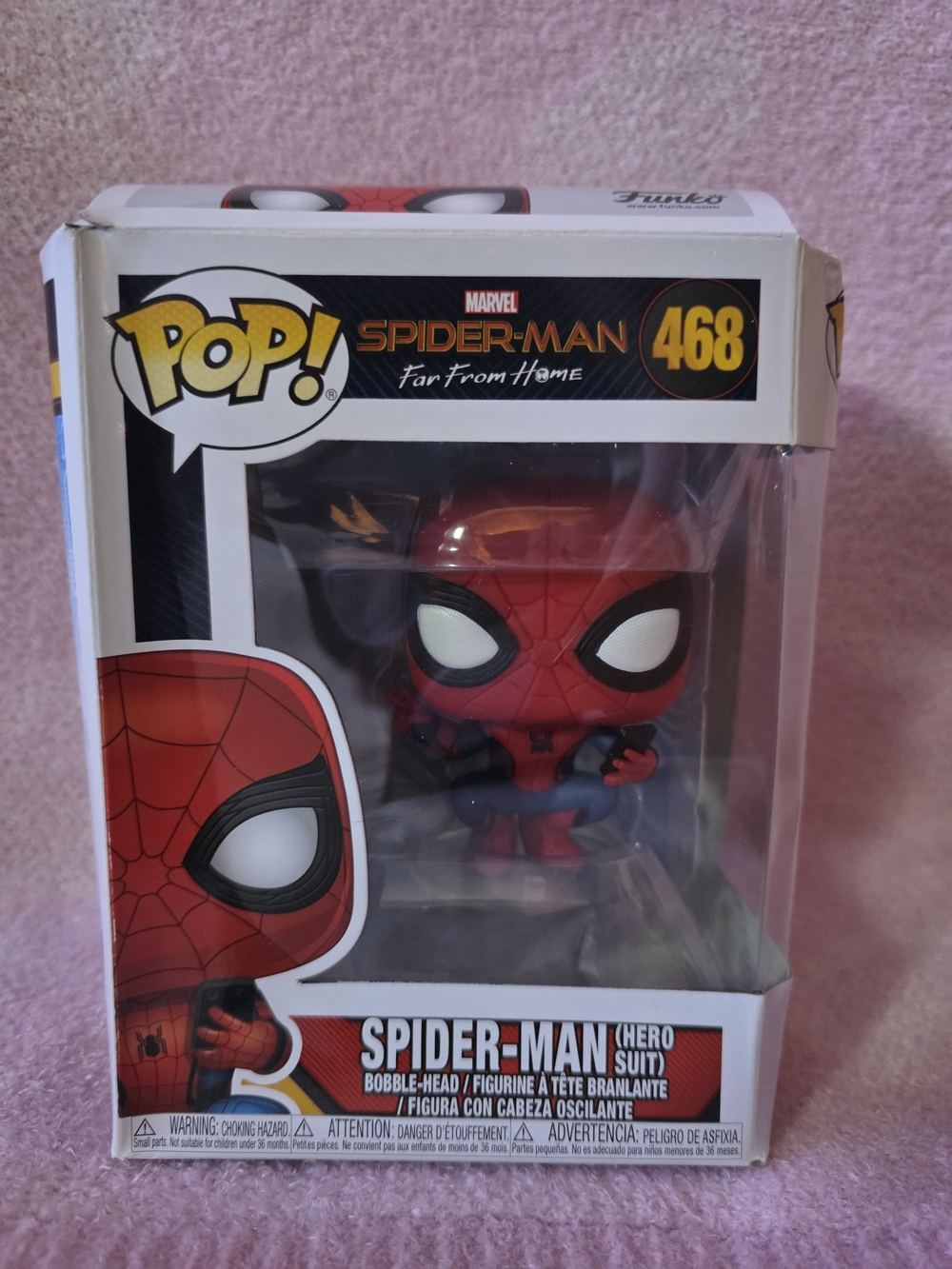 Funko Pop! Spider-Man (Hero Suit) Red Collectible #468